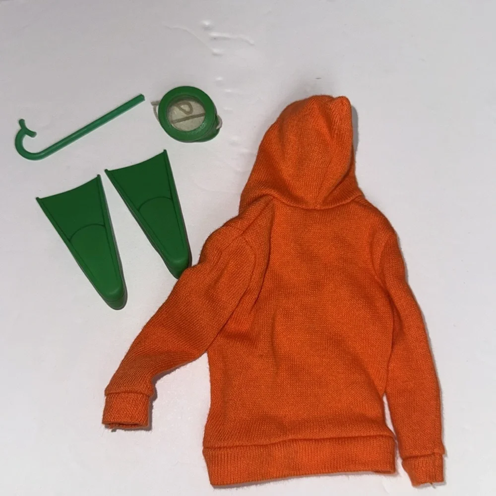 Vintage Ken Barbie Diver Sweatshirt‎ Snorkel Mask Flippers 1608